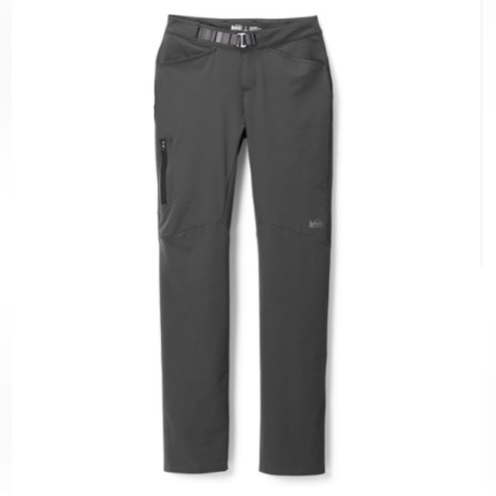 REI Women's Boot Cut Hiking Pants in Charcoal Gray